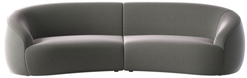 Viewing product image Roma 2-Piece Sectional Sofa Luca Storm by Ross Cassidy - image 1 of 7