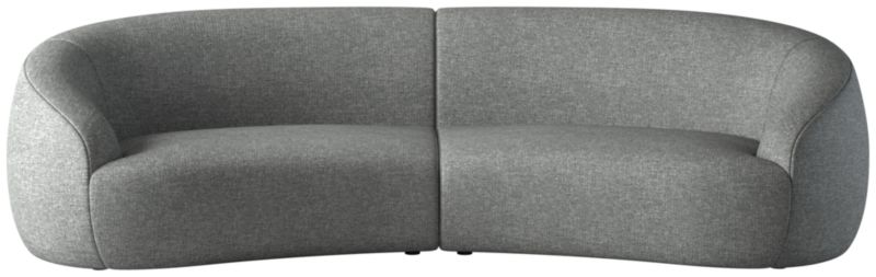 Viewing product image Roma 2-Piece Sectional Sofa Hatch Charcoal by Ross Cassidy - image 1 of 7