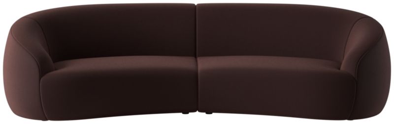 Viewing product image Roma 2-Piece Sectional Sofa Luca Espresso by Ross Cassidy - image 1 of 7