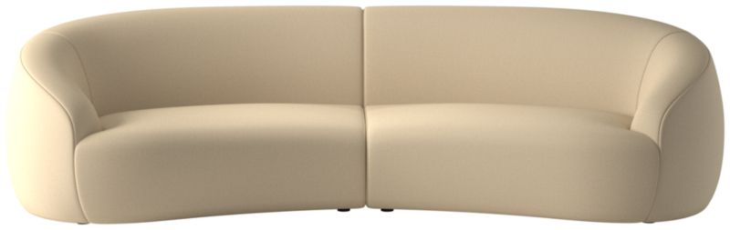 Viewing product image Roma 2-Piece Sectional Sofa Biba Parchment by Ross Cassidy - image 1 of 7