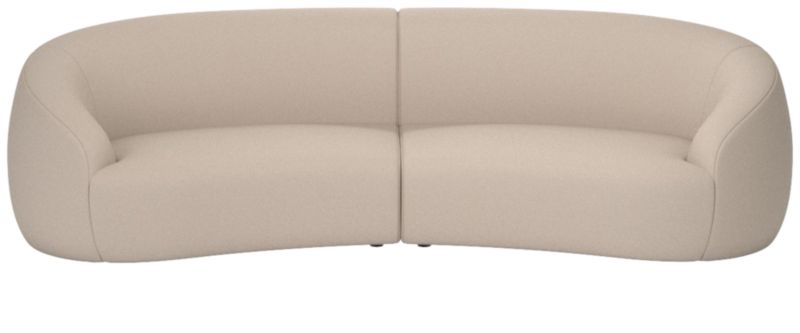 Viewing product image Roma 2-Piece Sectional Sofa Luca Bone by Ross Cassidy - image 1 of 7