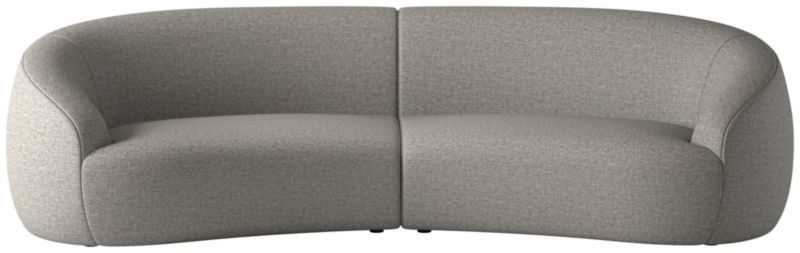 Viewing product image Roma 2-Piece Sectional Sofa Taylor Felt Grey by Ross Cassidy - image 1 of 7