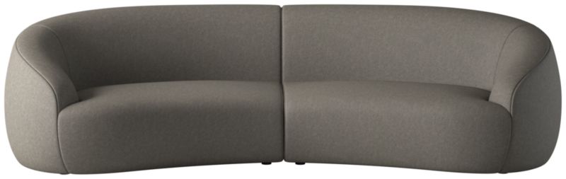 Viewing product image Roma 2-Piece Sectional Sofa Angel Pewter by Ross Cassidy - image 1 of 7