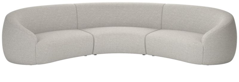 Viewing product image Roma 3-Piece Sectional Sofa Hatch Platinum by Ross Cassidy - image 1 of 7