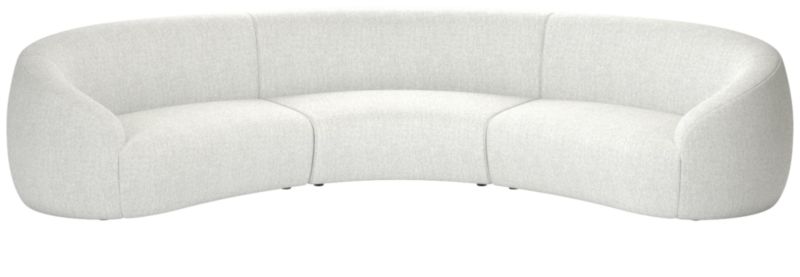 Viewing product image Roma 3-Piece Sectional Sofa Elliot Dove by Ross Cassidy - image 1 of 7