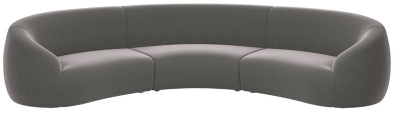 Viewing product image Roma 3-Piece Sectional Sofa Luca Storm by Ross Cassidy - image 1 of 7