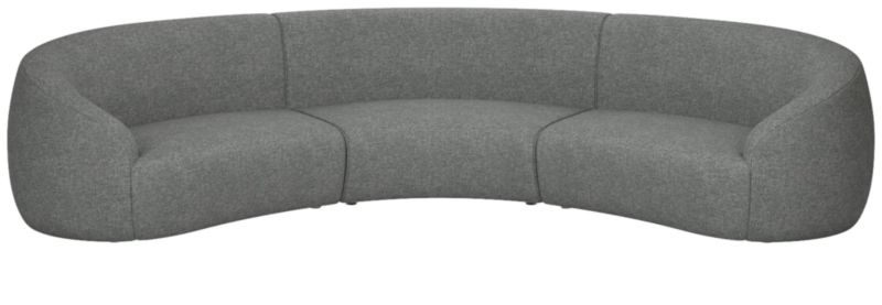 Viewing product image Roma 3-Piece Sectional Sofa Hatch Charcoal by Ross Cassidy - image 1 of 7