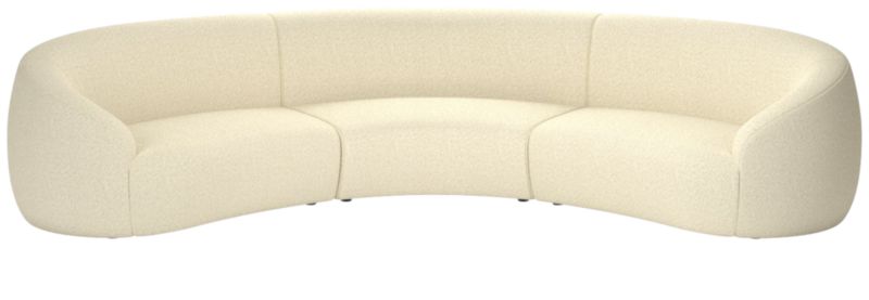 Viewing product image Roma 3-Piece Sectional Sofa Bloce Cream by Ross Cassidy - image 1 of 7