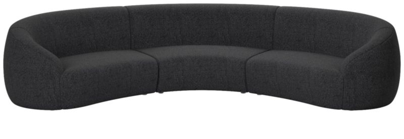 Viewing product image Roma 3-Piece Sectional Sofa Bloce Noir by Ross Cassidy - image 1 of 7