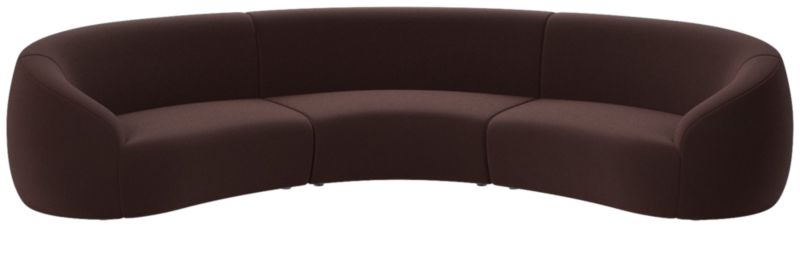 Viewing product image Roma 3-Piece Sectional Sofa Luca Espresso by Ross Cassidy - image 1 of 7