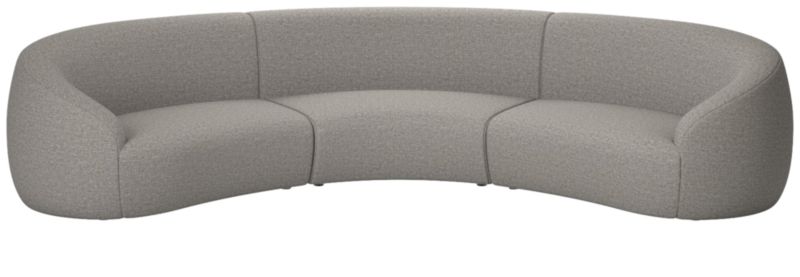 Viewing product image Roma 3-Piece Sectional Sofa Taylor Felt Grey by Ross Cassidy - image 1 of 7