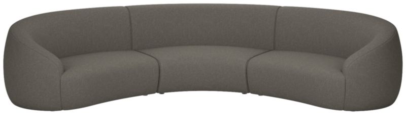 Viewing product image Roma 3-Piece Sectional Sofa Angel Pewter by Ross Cassidy - image 1 of 7