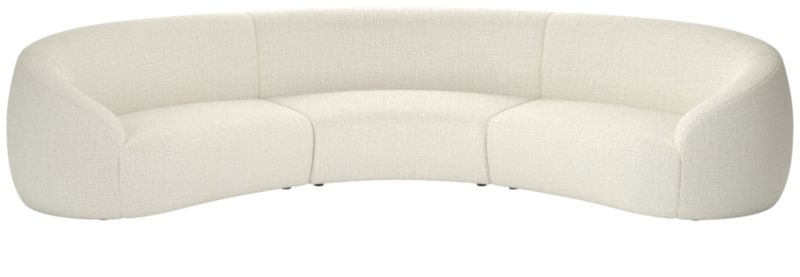 Roma 3-Piece Sectional Sofa Lindy Snow by Ross Cassidy - image 0 of 8