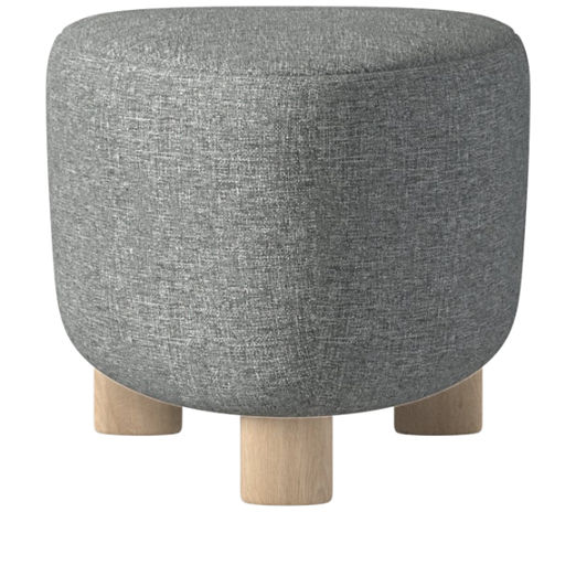 Bozzi Ottoman Hatch Charcoal