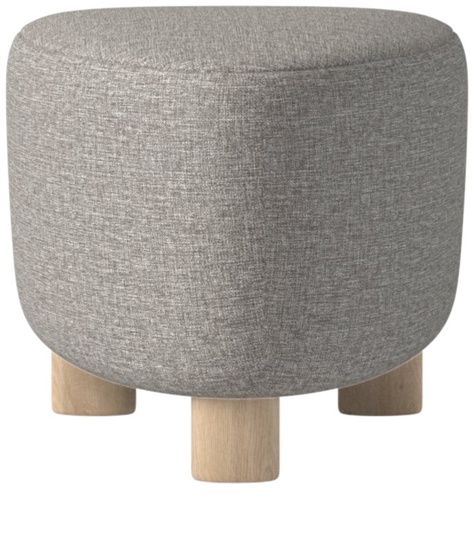 Bozzi Ottoman Taylor Felt Grey - image 0 of 6