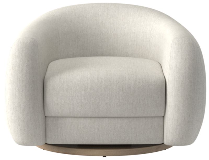 Laszlo Swivel Chair Nomad Snow by Ross Cassidy - image 0 of 8