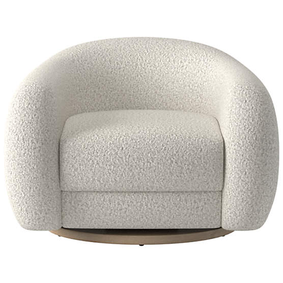 Laszlo Swivel Chair Bloce Grey by Ross Cassidy