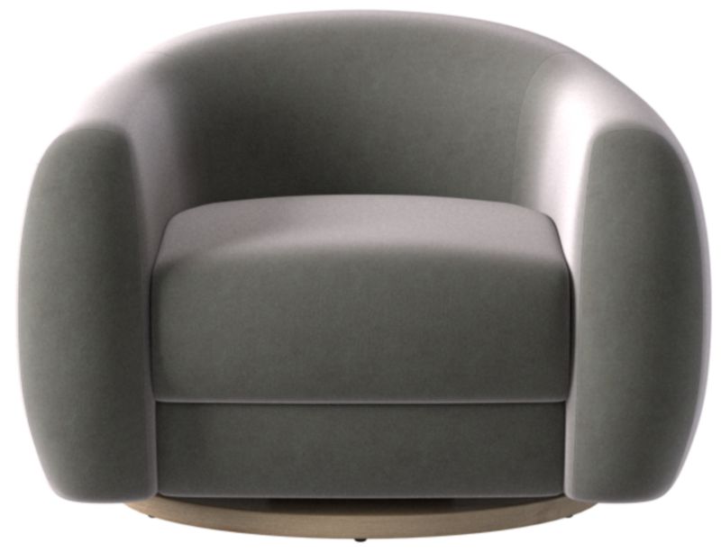 Laszlo Swivel Chair Luca Storm by Ross Cassidy - image 0 of 8