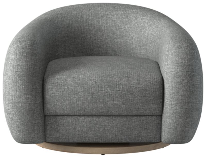 Laszlo Swivel Chair Hatch Charcoal by Ross Cassidy - image 0 of 8