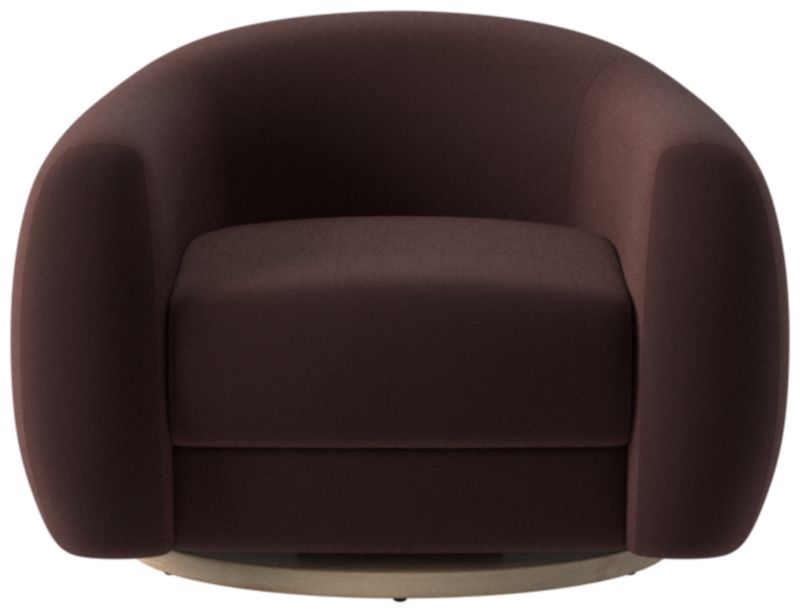 Laszlo Swivel Chair Luca Espresso by Ross Cassidy - image 0 of 8