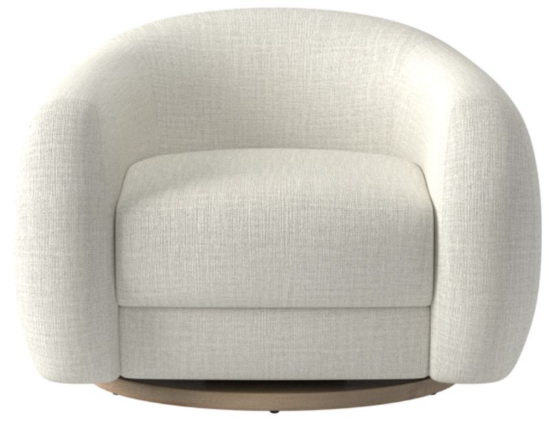 Laszlo Swivel Chair Lindy Snow by Ross Cassidy - image 0 of 8