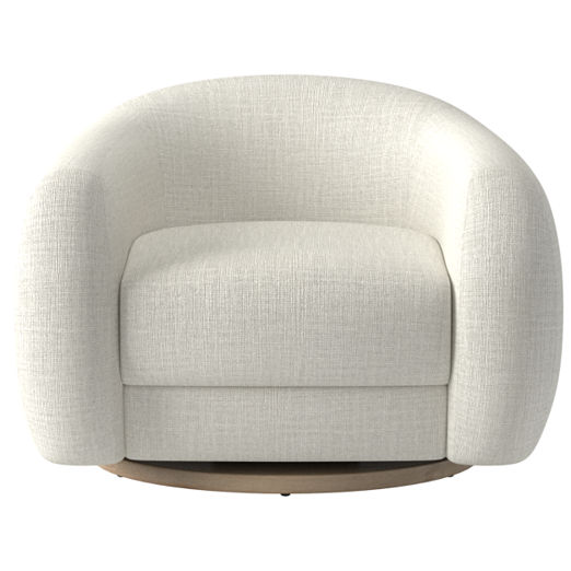 Laszlo Swivel Chair Lindy Snow by Ross Cassidy