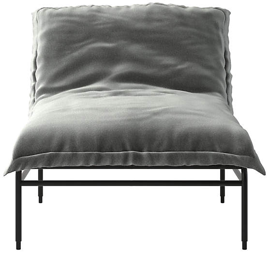 Pillow Lounge Chair Dale Dark Grey by Kara Mann