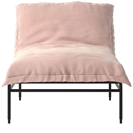 Pillow Lounge Chair Dale Blush by Kara Mann