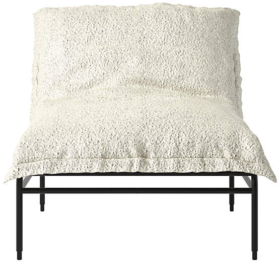 Pillow Lounge Chair Bloce Grey by Kara Mann