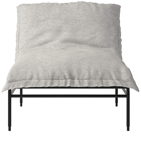 Pillow Lounge Chair Hatch Platinum by Kara Mann Reviews CB2