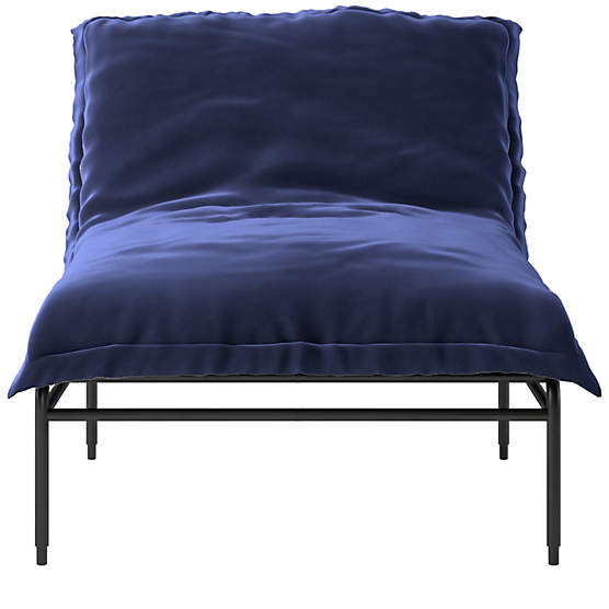 Pillow Lounge Chair Hatch Platinum + Reviews CB2