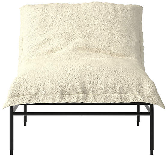 Pillow Lounge Chair Bloce Cream by Kara Mann