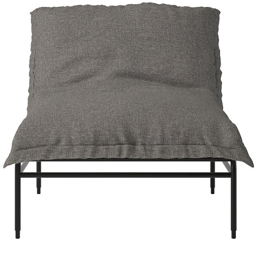 Pillow Lounge Chair Taylor Felt Grey by Kara Mann