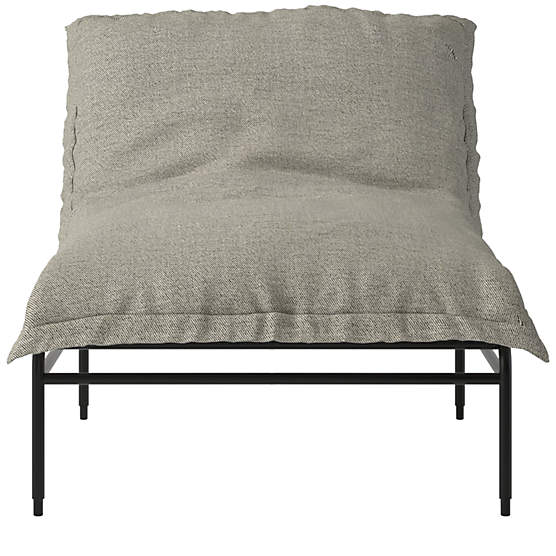 Pillow Lounge Chair Deauville Stone by Kara Mann