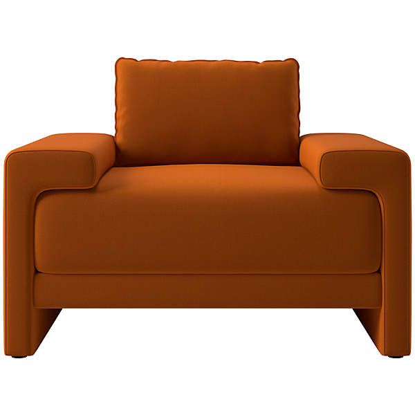 Cb2 hotsell orange chair