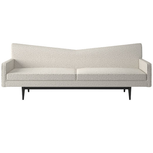 Bowtie Sofa Model 3127 Bloce Grey by Paul McCobb