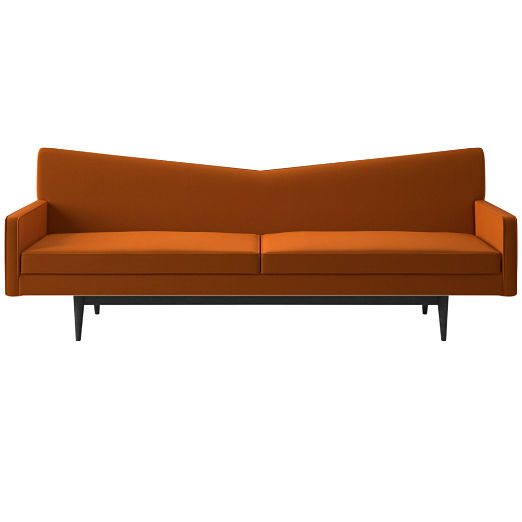 Bowtie Sofa Model 3127 Luca Russet by Paul McCobb