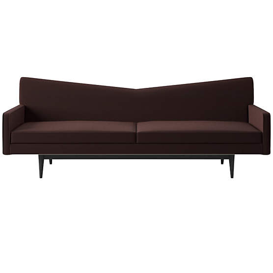 Bowtie Sofa Model 3127 Luca Espresso by Paul McCobb