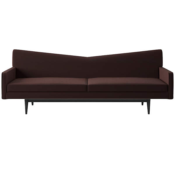 Bowtie Sofa Model 3127 Luca Espresso by Paul McCobb CB2