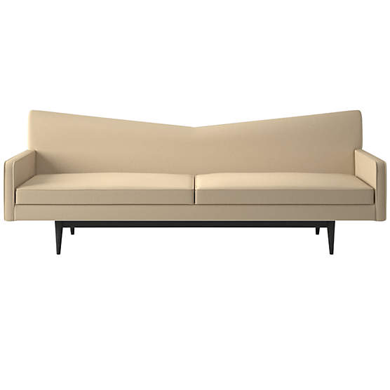 Bowtie Sofa Model 3127 Biba Parchment by Paul McCobb