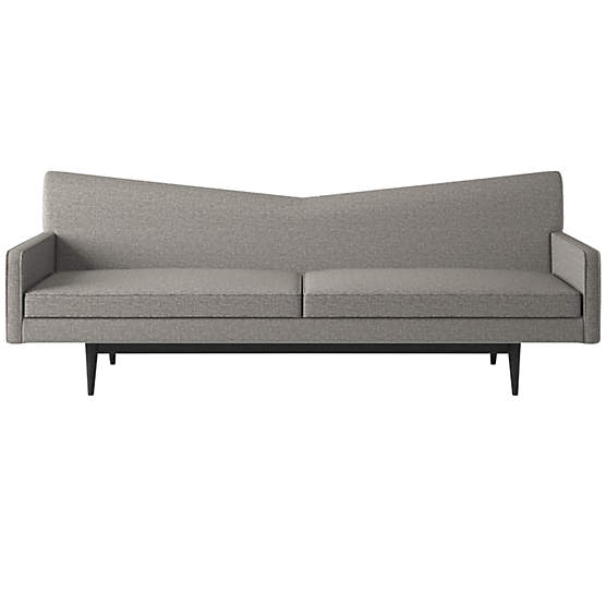 Bowtie Sofa Model 3127 Taylor Felt Grey by Paul McCobb
