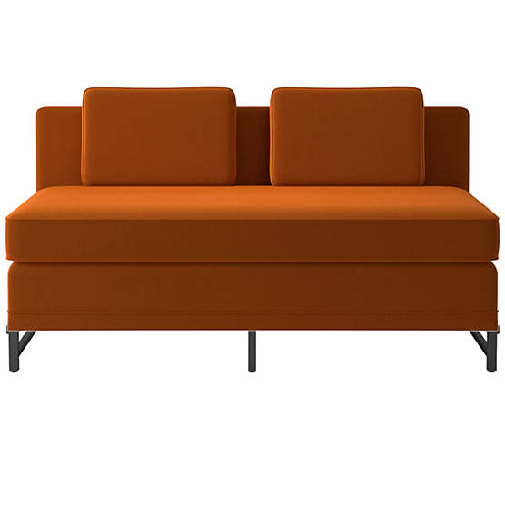 Metric Loveseat Model 8003 Luca Russet by Paul McCobb