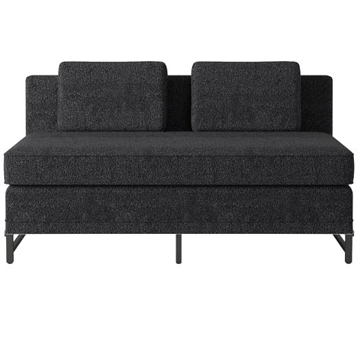 Metric Loveseat Model 8003 Bloce Noir by Paul McCobb