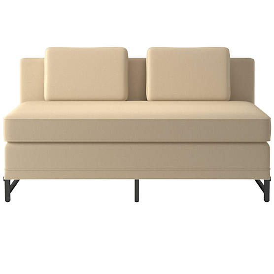 Metric Loveseat Model 8003 Biba Parchment by Paul McCobb