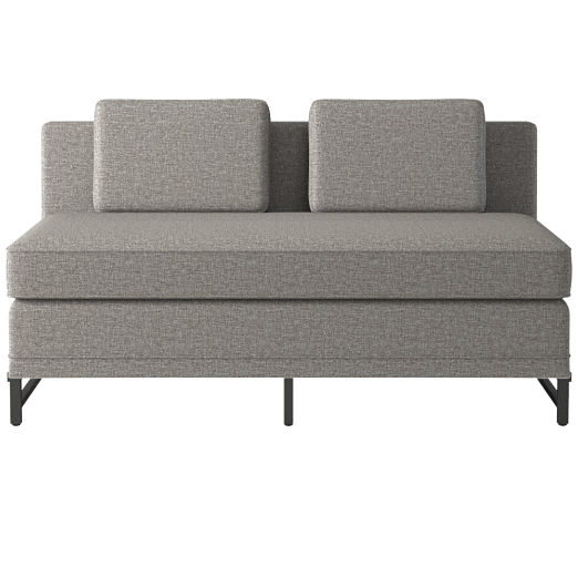 Metric Loveseat Model 8003 Taylor Felt Grey by Paul McCobb