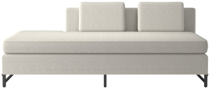 Metric Left Half-Back Armless Sofa Model 8046 Nomad Snow by Paul McCobb - image 0 of 8