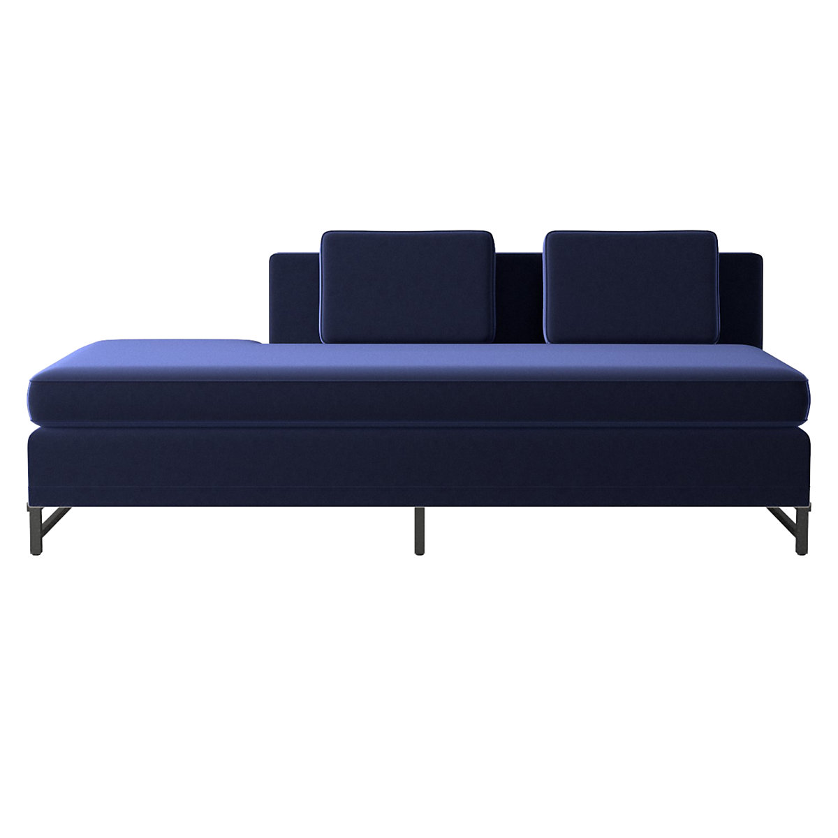 Metric Left HalfBack Armless Sofa Model 8046 Luca Eclipse by Paul