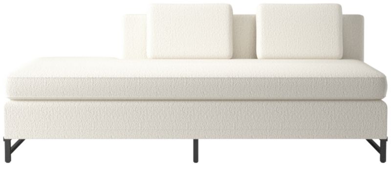 Metric Left Half-Back Armless Sofa Model 8046 Wooly Sand by Paul McCobb - image 0 of 8