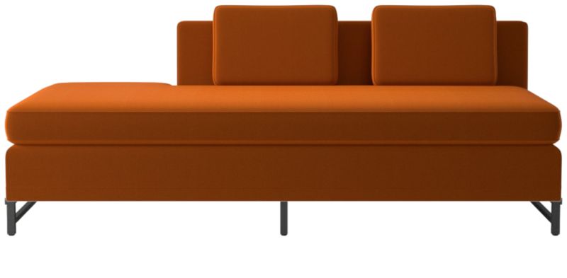 Metric Left Half-Back Armless Sofa Model 8046 Luca Russet by Paul McCobb - image 0 of 8