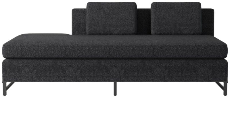 Metric Left Half-Back Armless Sofa Model 8046 Bloce Noir by Paul McCobb - image 0 of 8